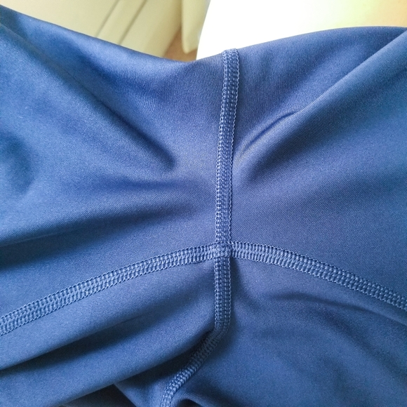 Zelos dark blue mesh high waist athletic leggings - Picture 9 of 10